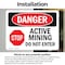 Signmission Active Mining Do Not Enter Danger Sign, Vinyl Decal, 7in W x 5in L, 2PK OS-2PACK-DS-D-57-L-2175 - alternate 3
